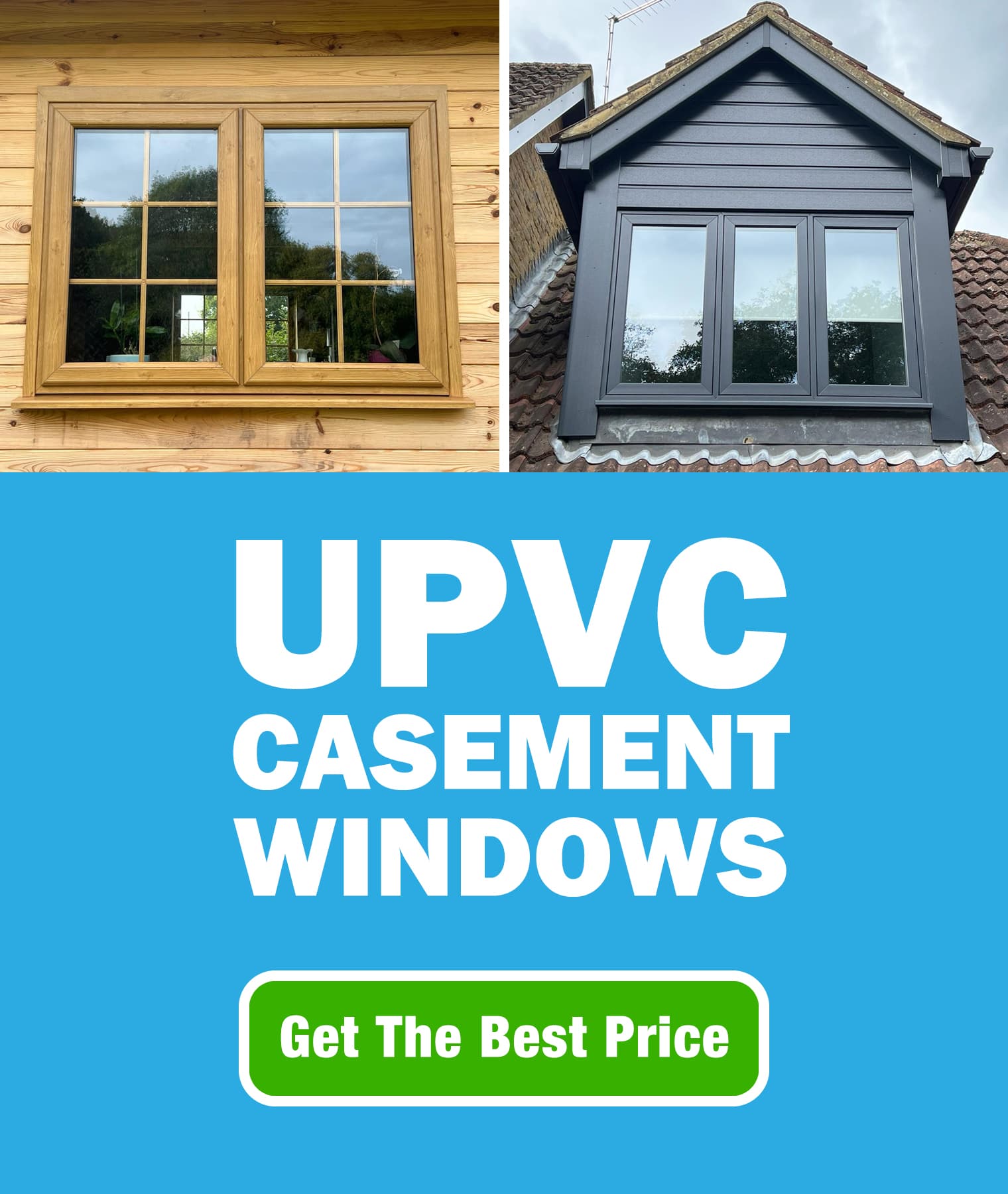UVPC casement windows banner