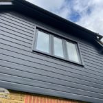 Anthracite flush casement windows