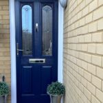 Rockdoor Jacobean Sapphire Blue installed