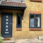 UPVC flush casement anthracite windows