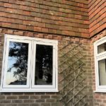 upvc flush casement white windows