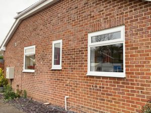 White double glazed uPVC casement windows